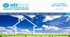 Desktop Screenshot of airductmaintenance.com